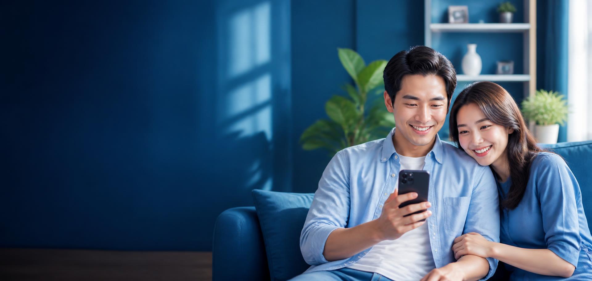 Gia đình trẻ hạnh phúc sau khi được duyệt khoản vay tín chấp